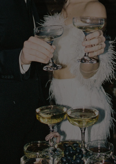 Coupe champagne nouvel an